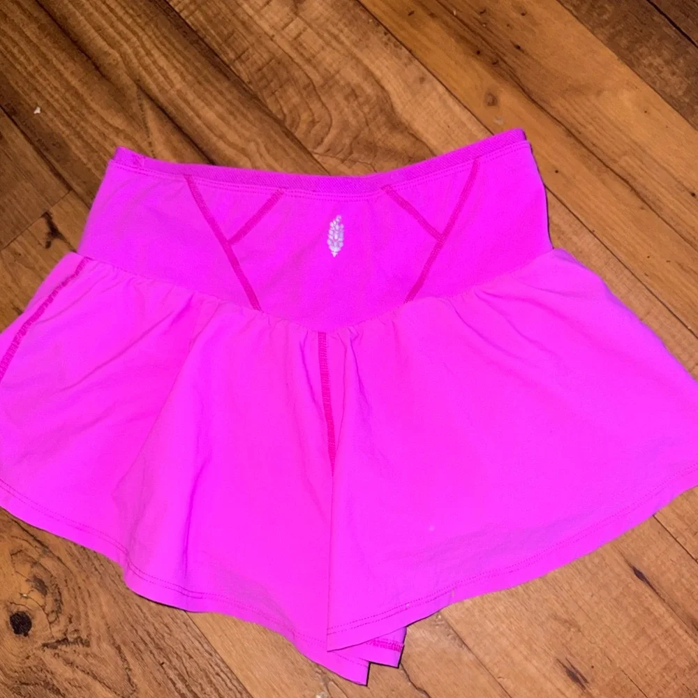 Free People Movement Schooling You Skort. Size XS. Color is Living Magenta - Picture 5 of 7
